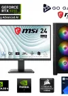 Go Gamer S151D Intel Core i3 14100F 32GB DDR5 5200MHz 512GB SSD RTX3050 MSI 24 / Windows 11 Pro Masaüstü Bilgisayar