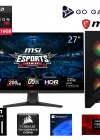 Go Gamer S979DC Intel Core i7 14700F / 32GB 6000MHz DDR5 / 2TB NVMe SSD 6000-5000MB-SN Gen4 / RX 9060 XT 16GB / 240mm Sıvı Soğutma / MSI 27 200Hz / Windows 11 Pro Masaüstü Bilgisayar