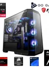 Go Gamer S979DP Intel Core i7 14700F / 32GB 6000MHz DDR5 / 2TB NVMe SSD 6000-5000MB-SN Gen4 / RX 9060 XT 16GB / 240mm Sıvı Soğutma / MSI 27 200Hz / Windows 11 Pro Masaüstü Bilgisayar