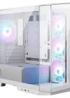 MSI MAG PANO 100R PZ Temperli Cam 3x120mm 1x120mm ARGB Fan ATX 650W 80+ Certified Panoramik Gaming Beyaz Bilgisayar Kasası