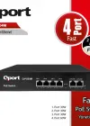 QPORT Q-POE4M 4 PORT 10/100 + 2 PORT 10/100 UPLINK POE SWITCH