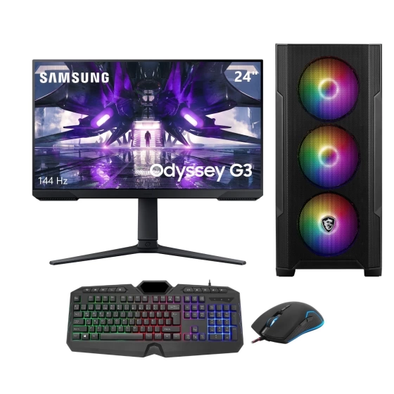 Go Gamer GO1004DS Intel Core i5 12400F 16GB 256GB SSD + 1TB HDD GTX1660S Windows 11 Pro 23.8 Masaüstü Bilgisayar