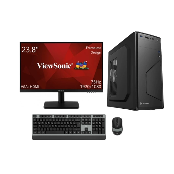 Go Gamer GO157D Intel Core i3 12100F 16GB 256GB SSD GT730 Windows 11 Pro 23.8 Masaüstü Bilgisayar