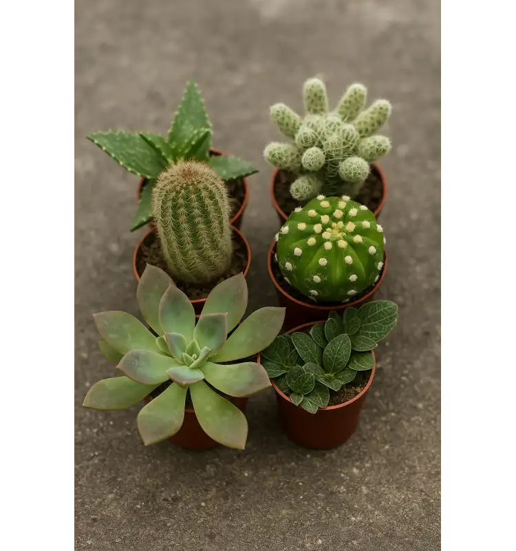 6 Adet Sukulent