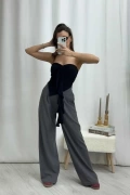Daria Püsküllü Straplez - Siyah