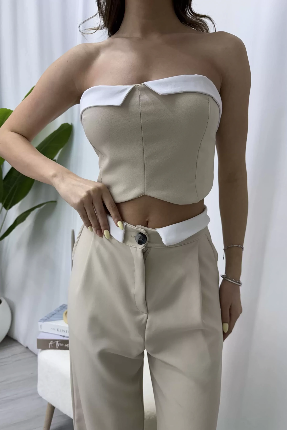 Ruby İkili Takım - Bej