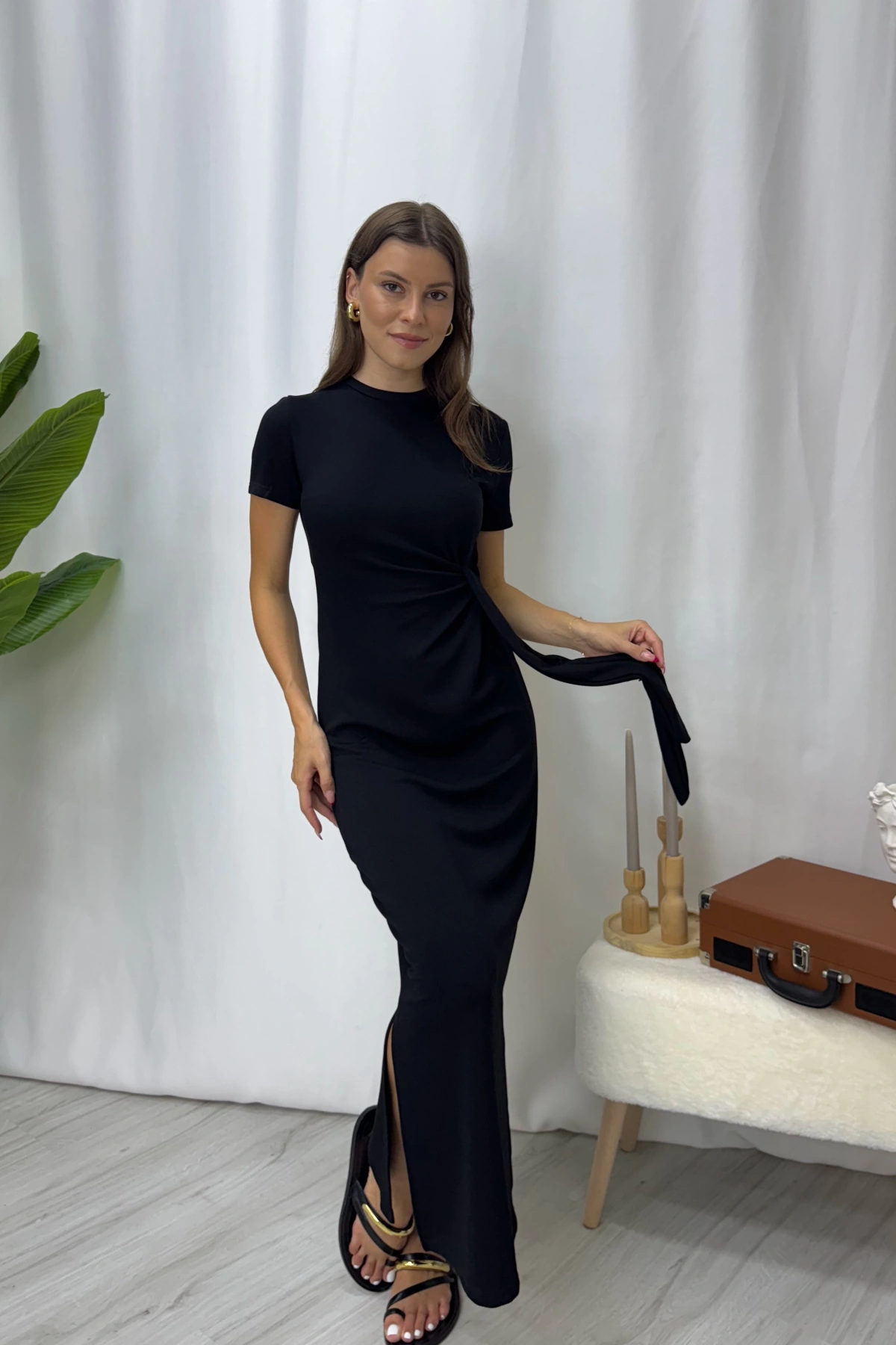 Nigel Oysho Elbise-Siyah