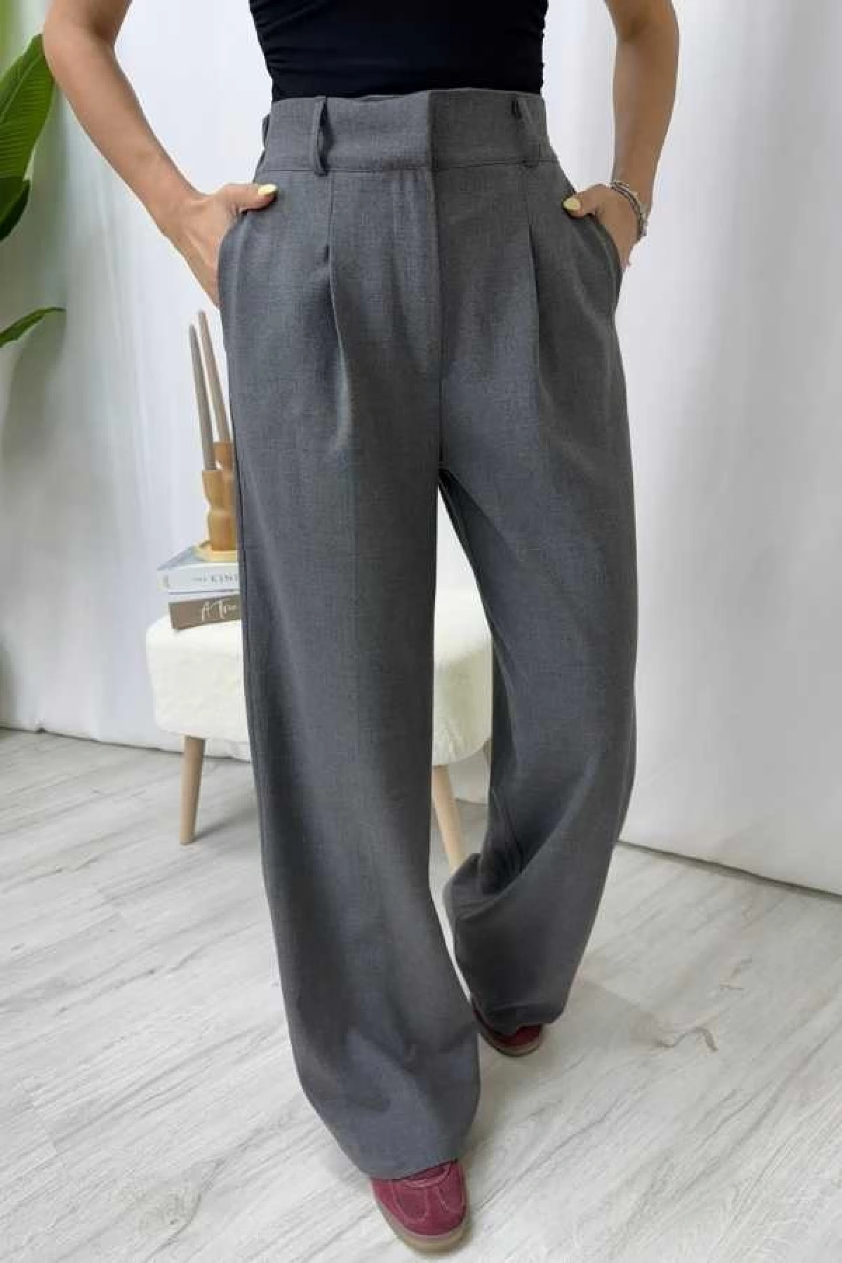 Tina Palazzo Pantolon - Gri