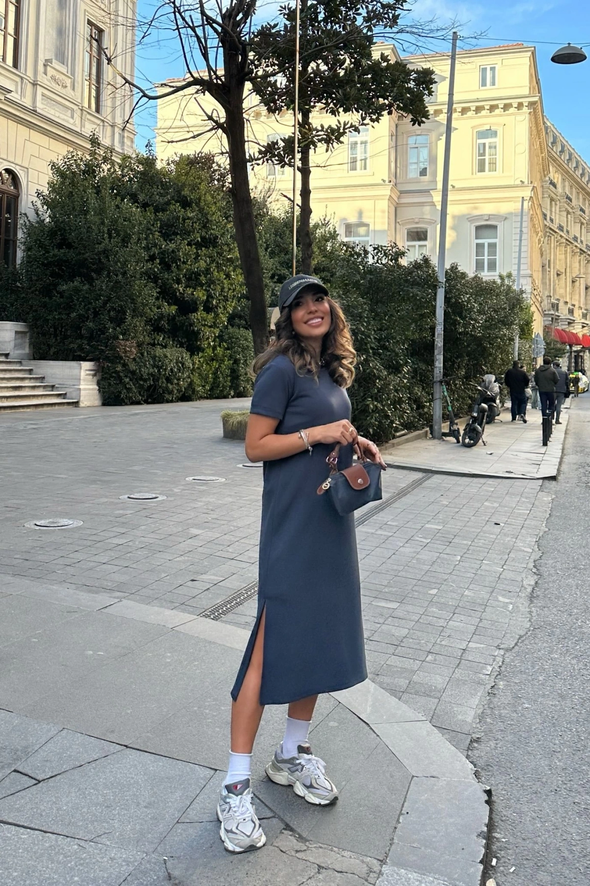 Leroy Midi Elbise - Gri