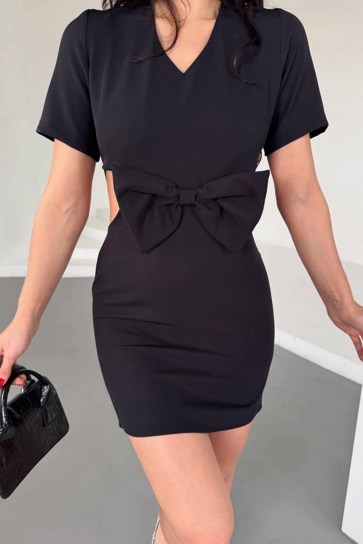 Valeria Fiyonk Elbise - Siyah