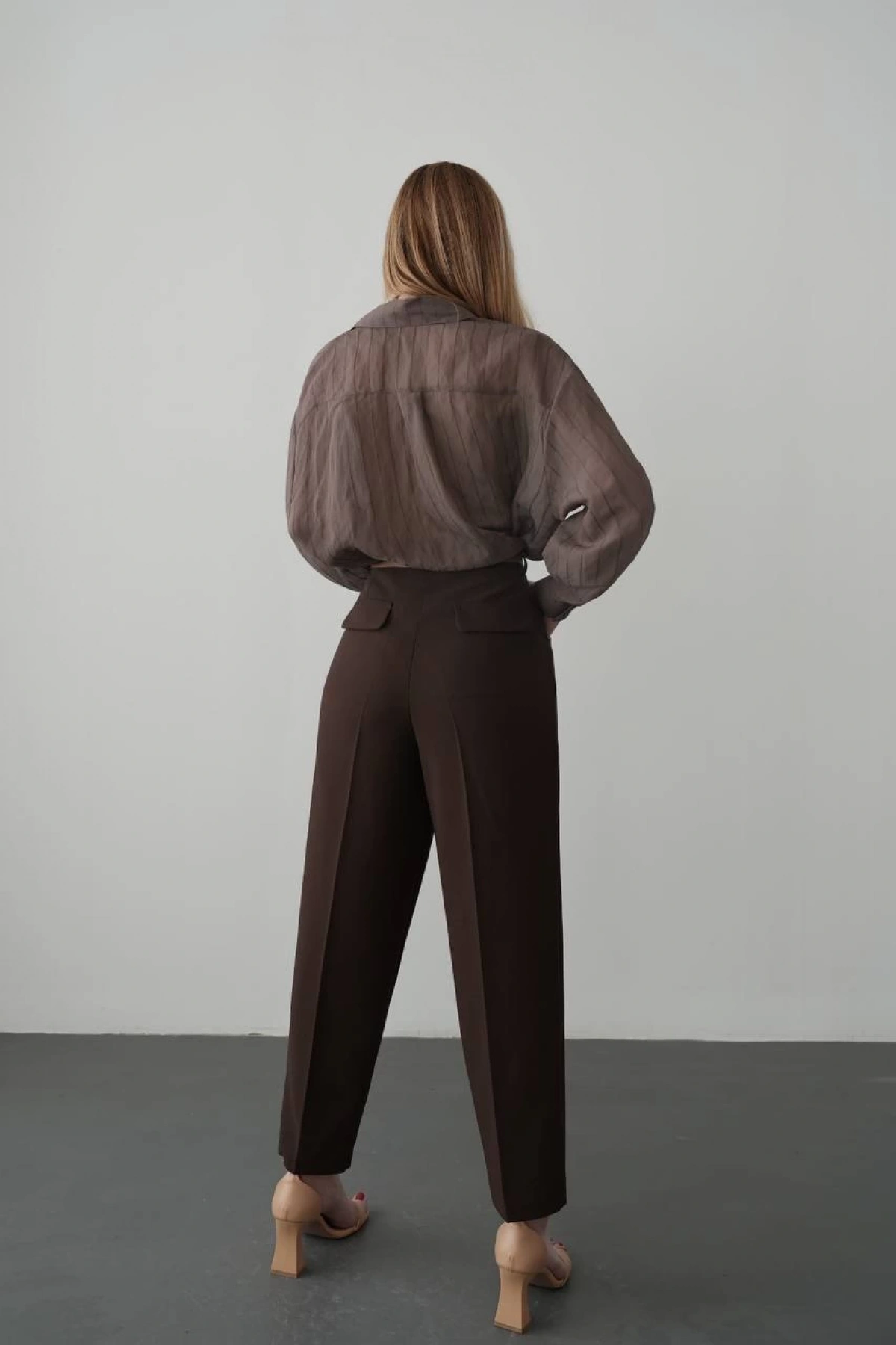 Hope Kumaş Pantolon - Kahve