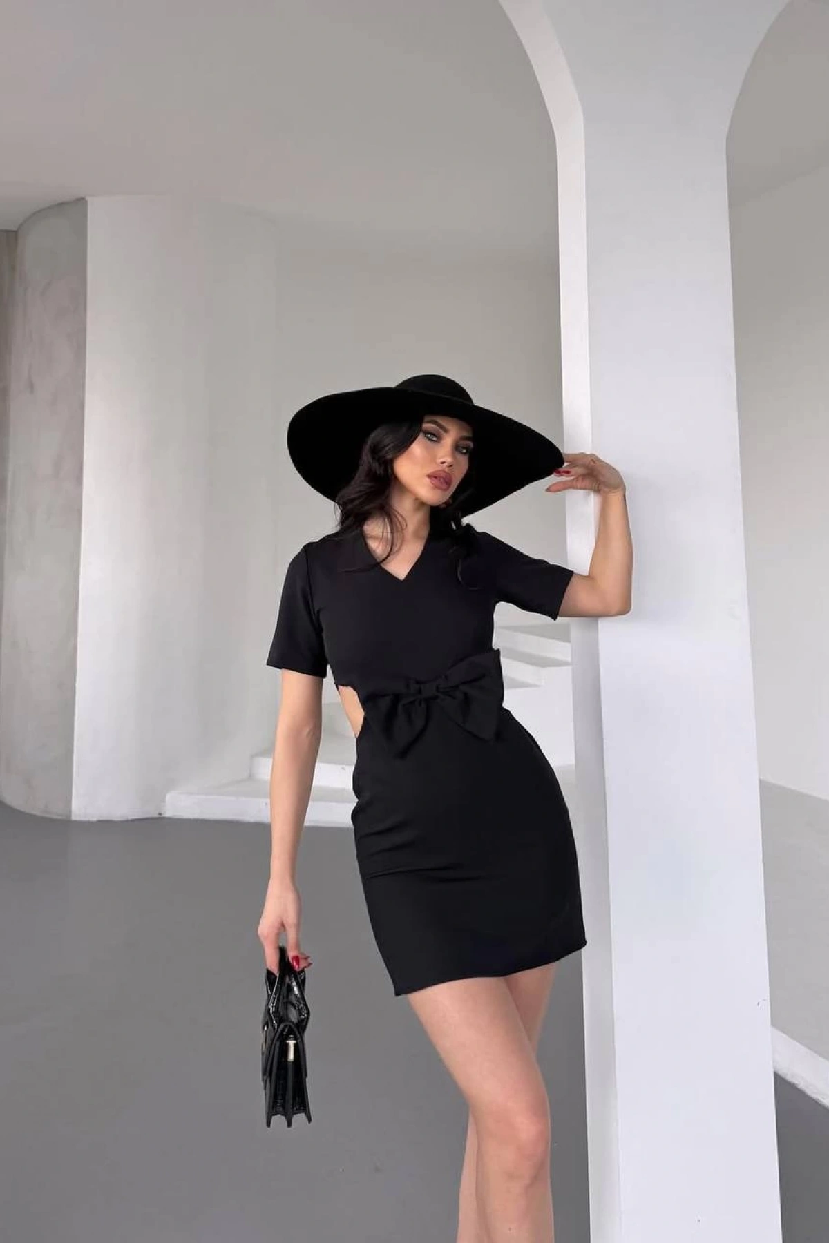 Valeria Fiyonk Elbise - Siyah