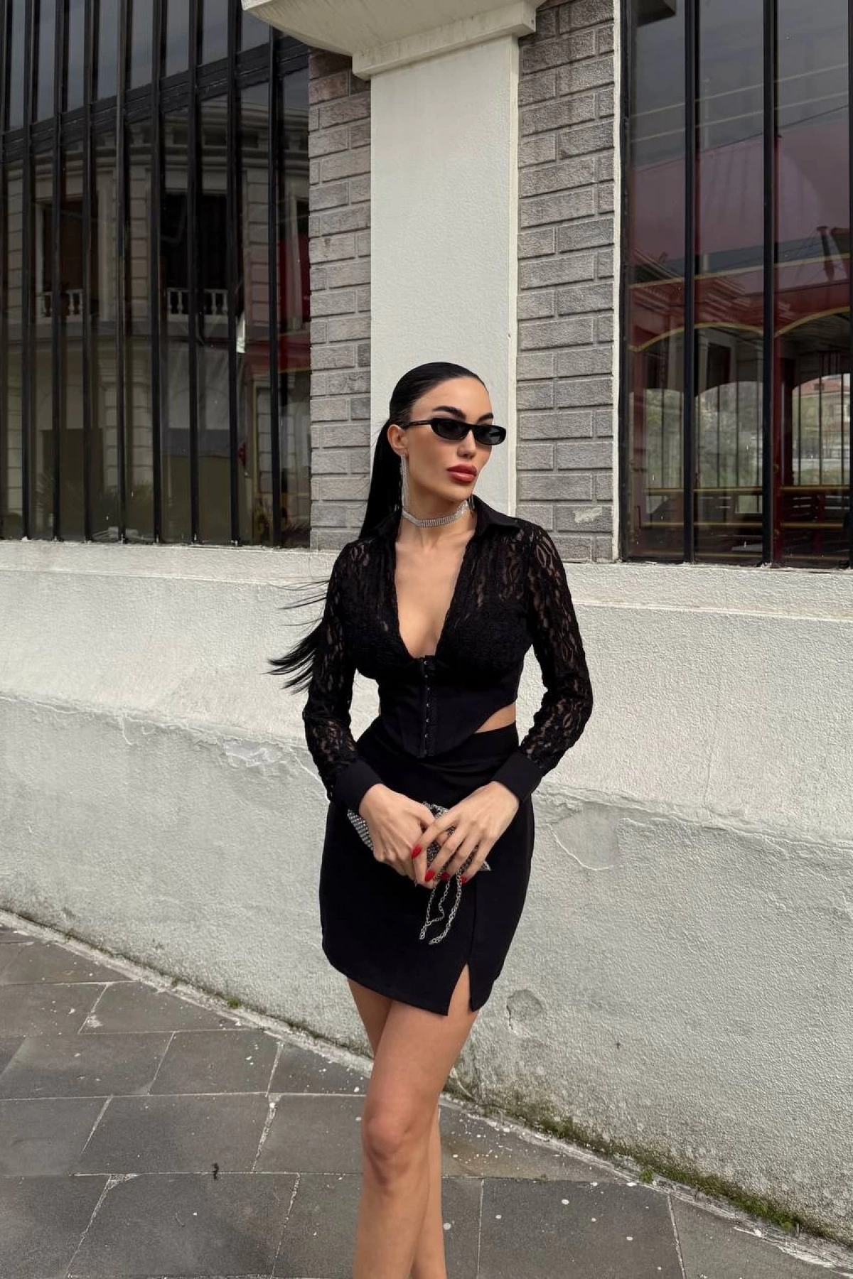 Diva Dantel Korse Bluz