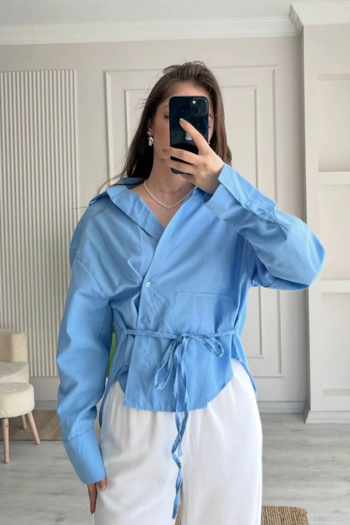 Alessi Blazer Gömlek - Mavi