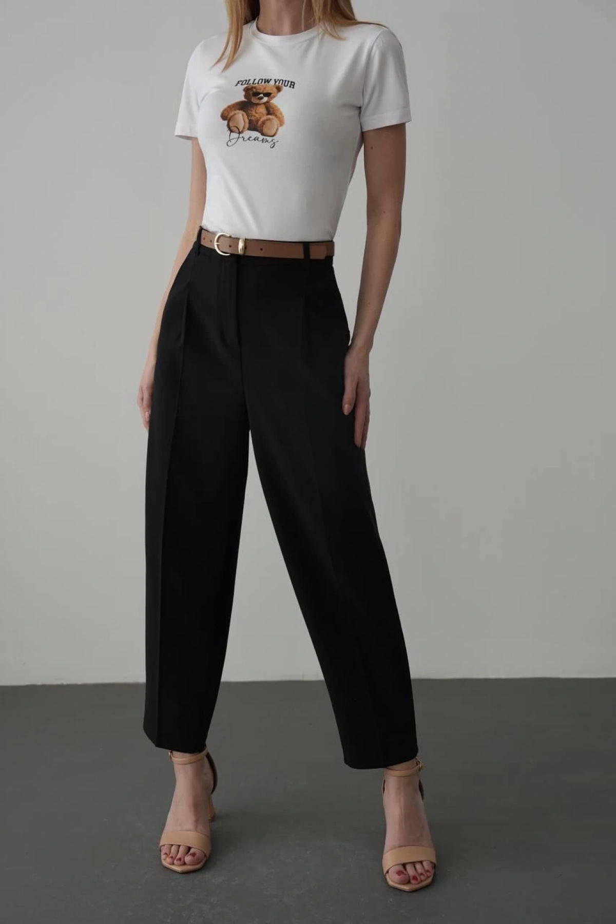 Hope Kumaş Pantolon - Siyah