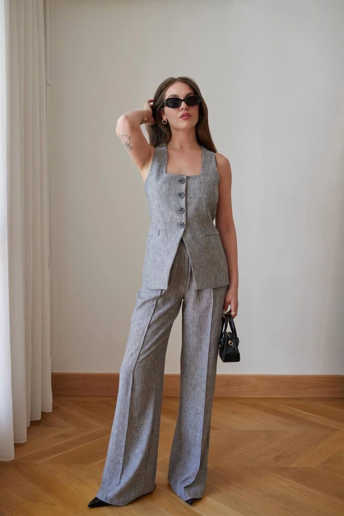 Mila Keten Takım - Bej