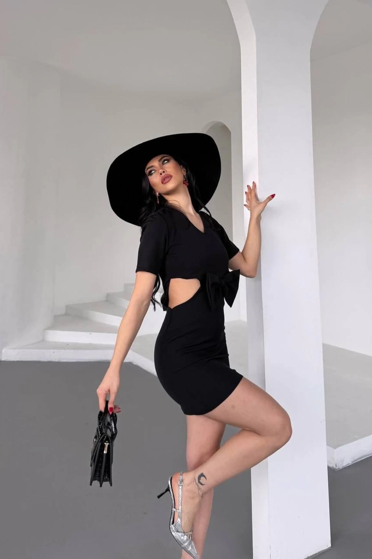 Valeria Fiyonk Elbise - Siyah