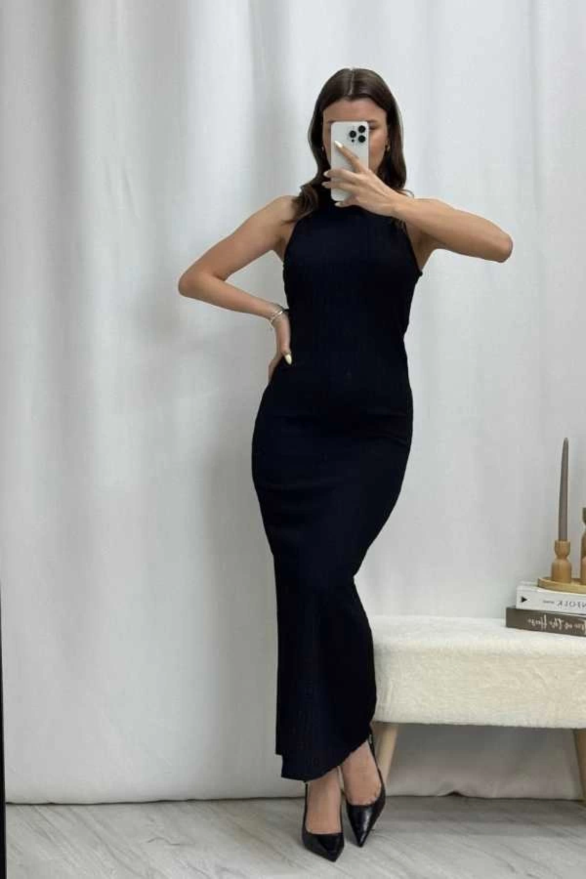 Violet Elbise - Siyah