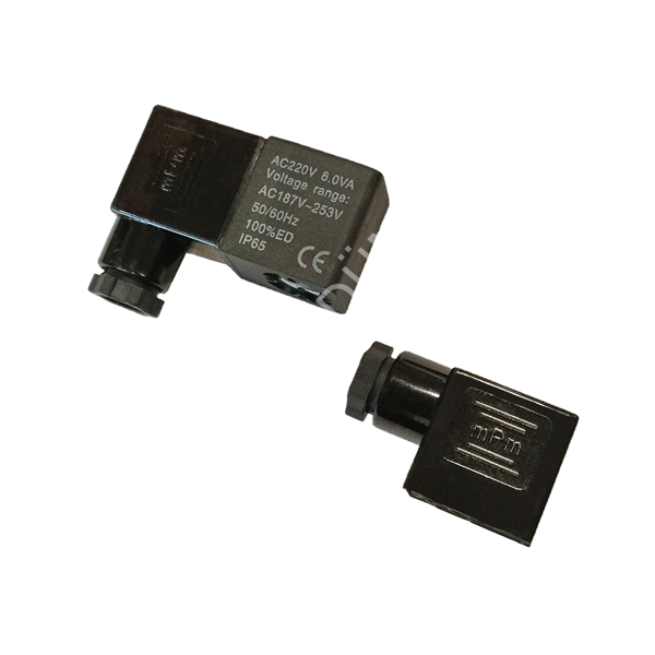 Pnömatik Valf Ventil Bobin Ve Soket 9mm - 12/24/110/220V Ac/Dc