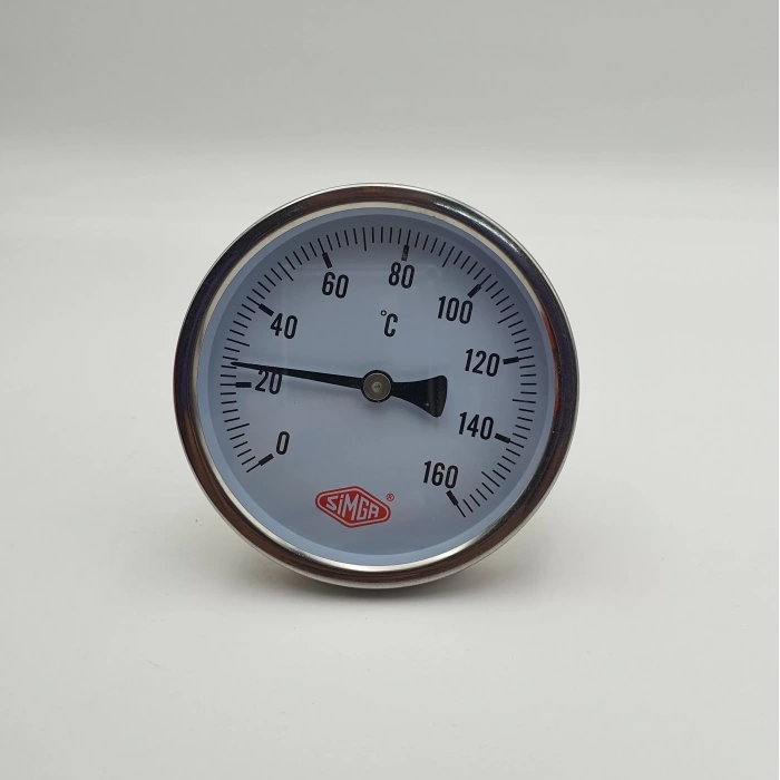 Termometre Arkadan Çıkışlı Q100 - 0 - 160°C 10 Cm 1/2