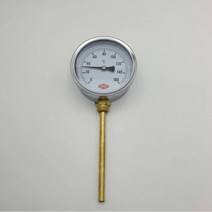 Termometre Alttan Çıkışlı Q100 - 0 - 160°C 15 Cm 1/2