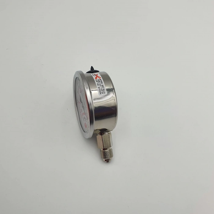 Vakummetre Gliserinli Alttan Çıkışlı Q63 - 0 - 1 - 760 Bar 1/4