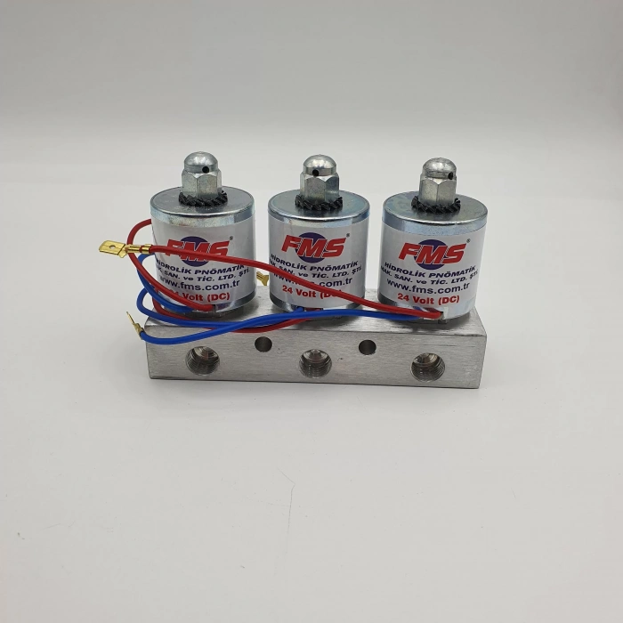 Pnömatik Damper Valfi Ventil Üçlü 12V/24V/110V/220V