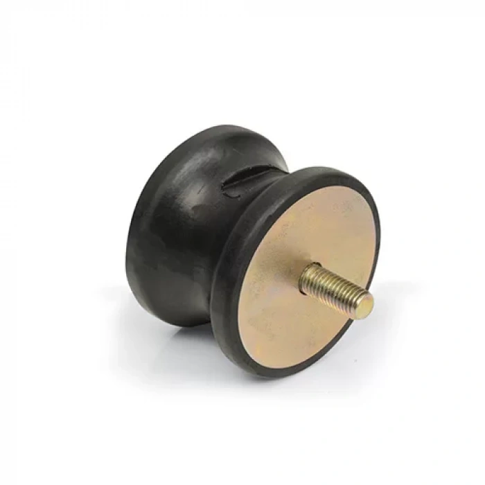 Kauçuk Pullu Makaralı AT Tipi Takoz M8 - 30x30