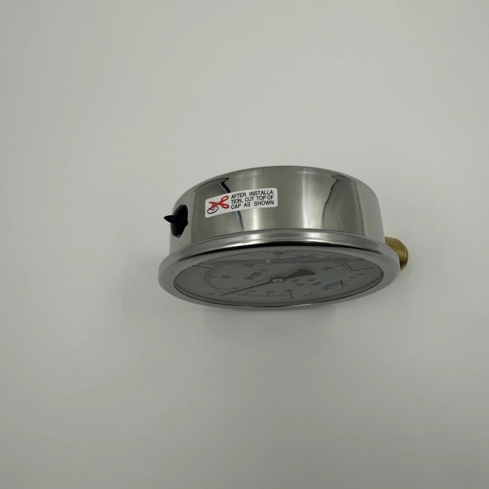 Manometre Gliserinli Alttan Çıkışlı Q100 - 0 - 1 + 3 Bar 1/2