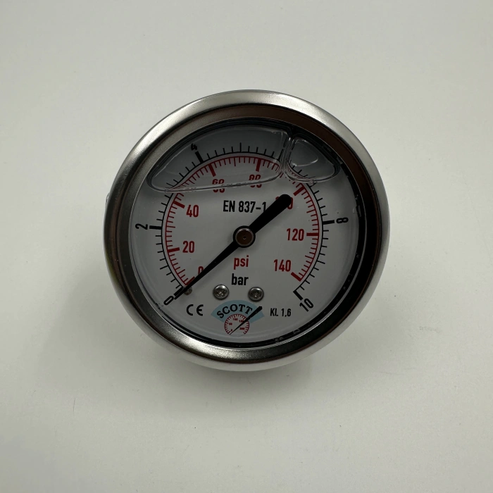 Manometre Gliserinli Pano Tipi Q63 - 0 - 10 Bar 1/4