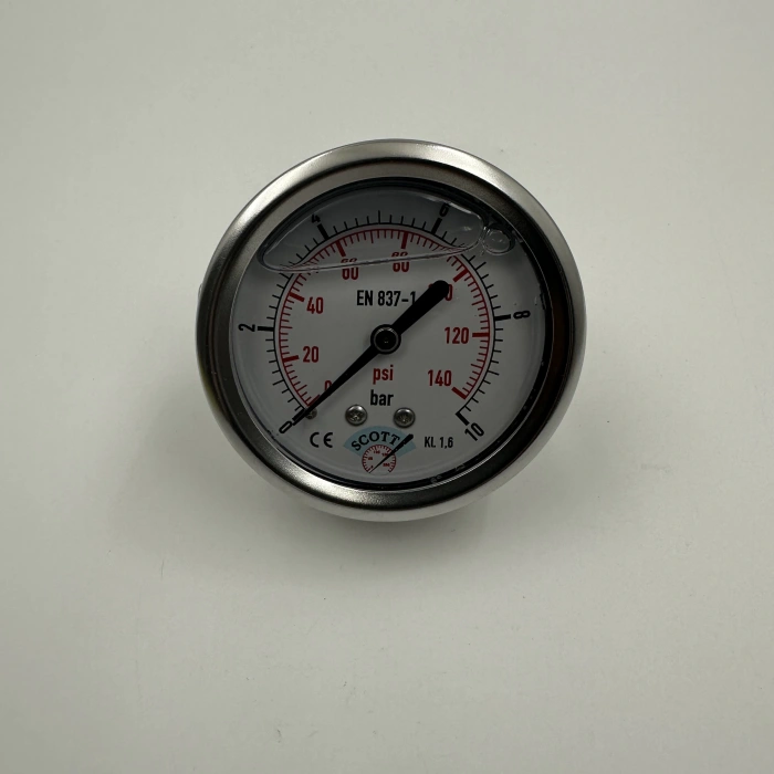 Manometre Gliserinli Pano Tipi Q63 - 0 - 10 Bar 1/4