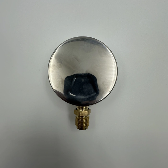 Manometre Gliserinli Alttan Çıkışlı Q63 - 0 - 6 Bar 1/4