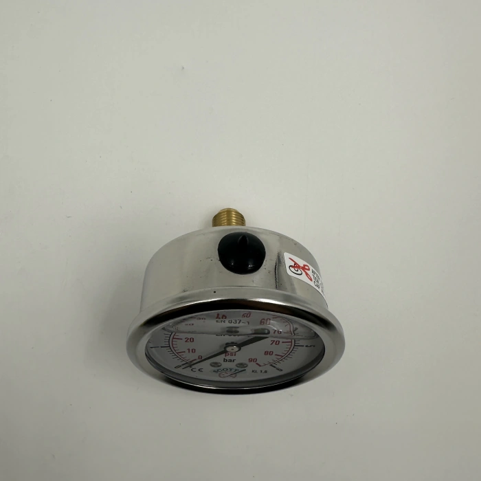 Manometre Gliserinli Arka Çıkışlı Q63 - 0 - 6 Bar 1/4
