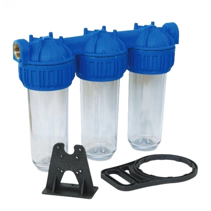 Su Filtresi Aktive Karbon Siliphoslu Kireç Önleyici Yıkanabilir Kartuşlu 3lü 10 - 1