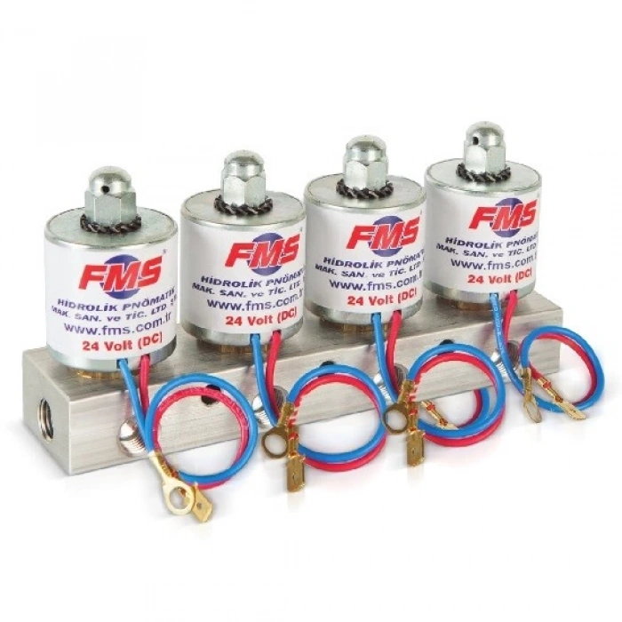 Pnömatik Damper Valfi Ventil Dörtlü 12V/24V/110V/220V