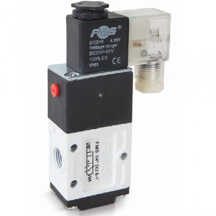 Pnömatik Valf Ventil 1/4 - 3/2 BY N. K. 12V/24V/110V/220V