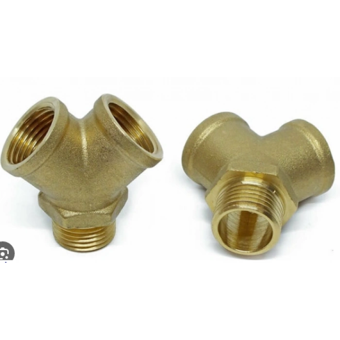 Sarı İkili Çatal Bağlantı 1/8