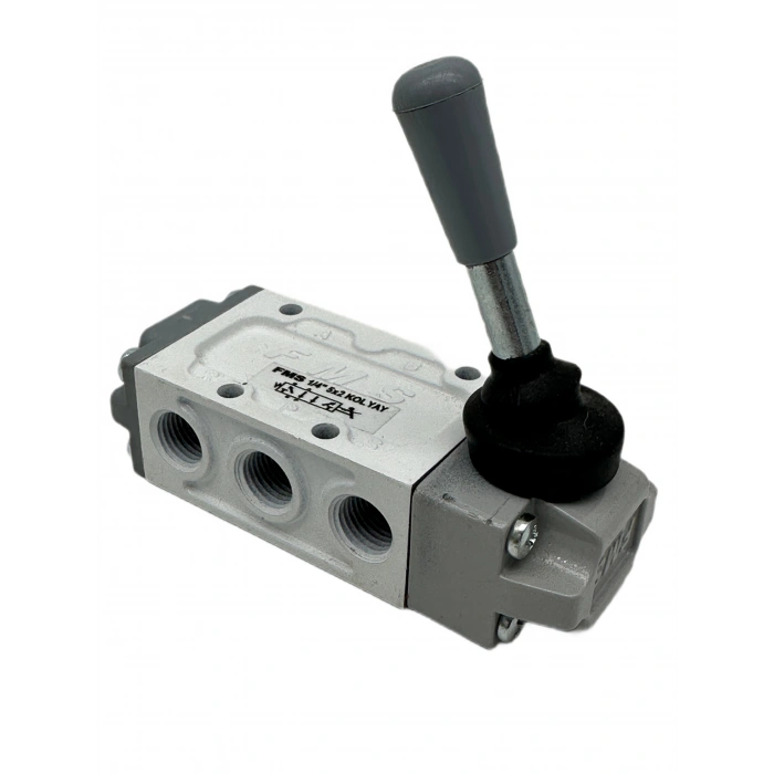 Pnömatik Valf Ventil Kol Yay 1/4 - 5/2