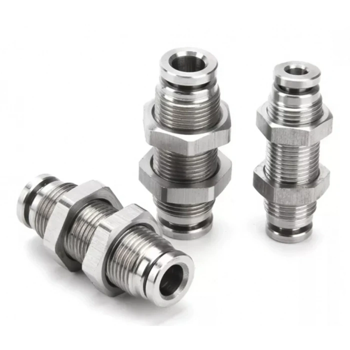 Metal Perde Geçişli Nipel Rekor Bağlantı 6mm