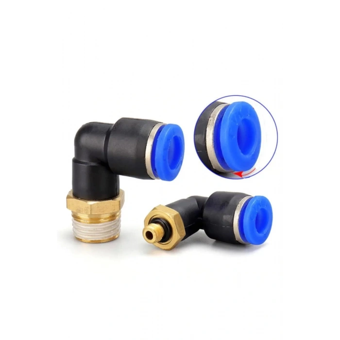 Pnömatik Dirsek Bağlantı M5 - 3mm
