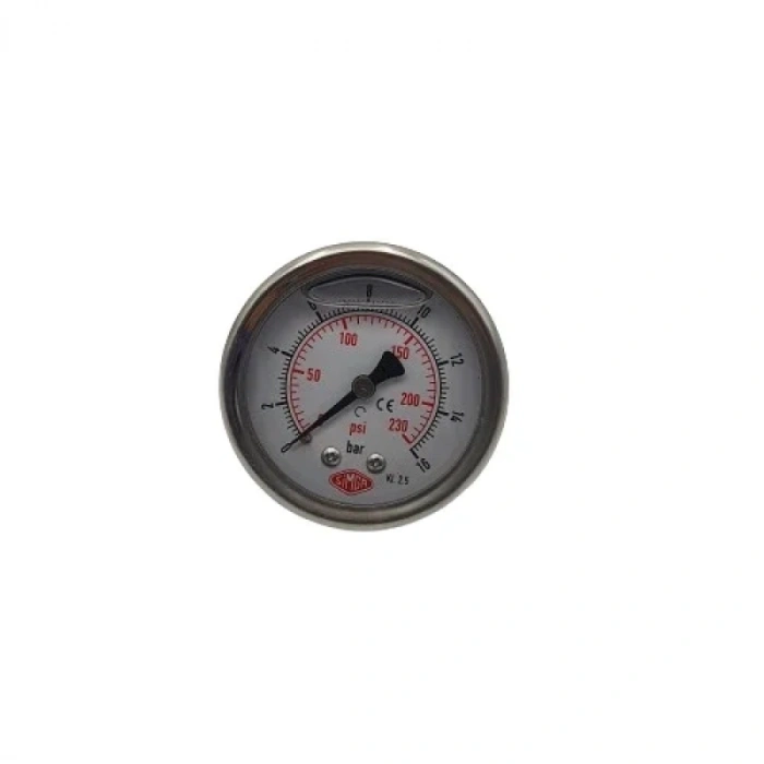 Manometre Gliserinli Arka Çıkışlı Q52 - 0 - 16 Bar 1/4