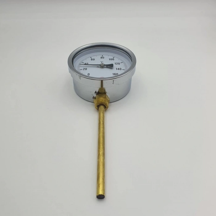 Termometre Alttan Çıkışlı Q100 - 0 - 160°C 15 Cm 1/2
