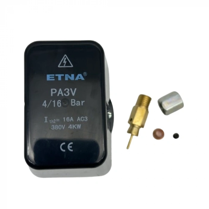 Etna Basınç Şalteri PA-3V 4Bar - 16Bar  380V 1/2