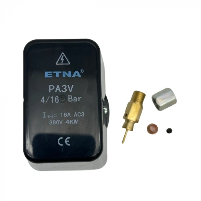 Etna Basınç Şalteri PA-3V 4Bar - 16Bar  380V 1/2