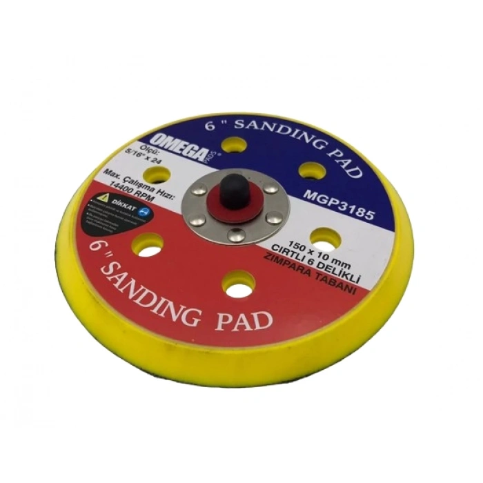 Havalı Zımpara Tabanı Delikli 150mm