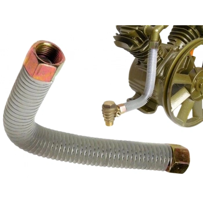 Kompresör Hava Çıkış Borusu Soğutucu Korumalı  25-50Lt -3/8 -10mm