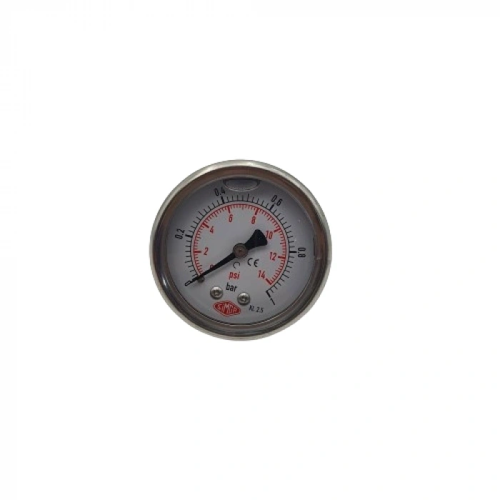 Manometre Gliserinli Arka Çıkışlı Q52 - 0 - 1 Bar 1/4