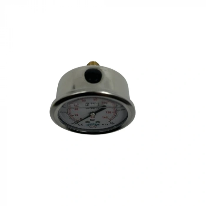 Manometre Gliserinli Arka Çıkışlı Q63 - 0 - 10 Bar 1/4