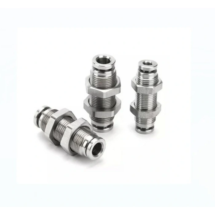 Metal Perde Geçişli Nipel Rekor Bağlantı 14mm