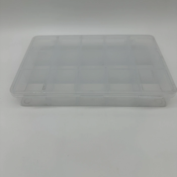 Organizer Plastik Kutu Box 15 Sabit Bölmeli 145x225x30mm